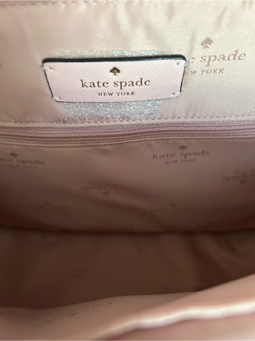 kate spade Leather Backpack in Blush Pink and Cream with Gold Hardware - Picture 2 of 7